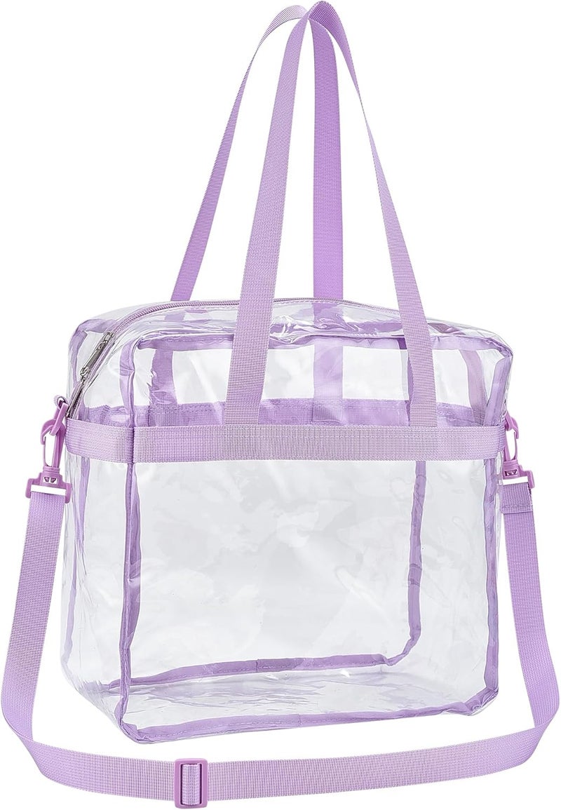 USPECLARE Clear Tote Bag for Stadium Events, 12x6x12 Transparent Stadium Bag for Work, Sports Games,Gym，Concerts - Image 2